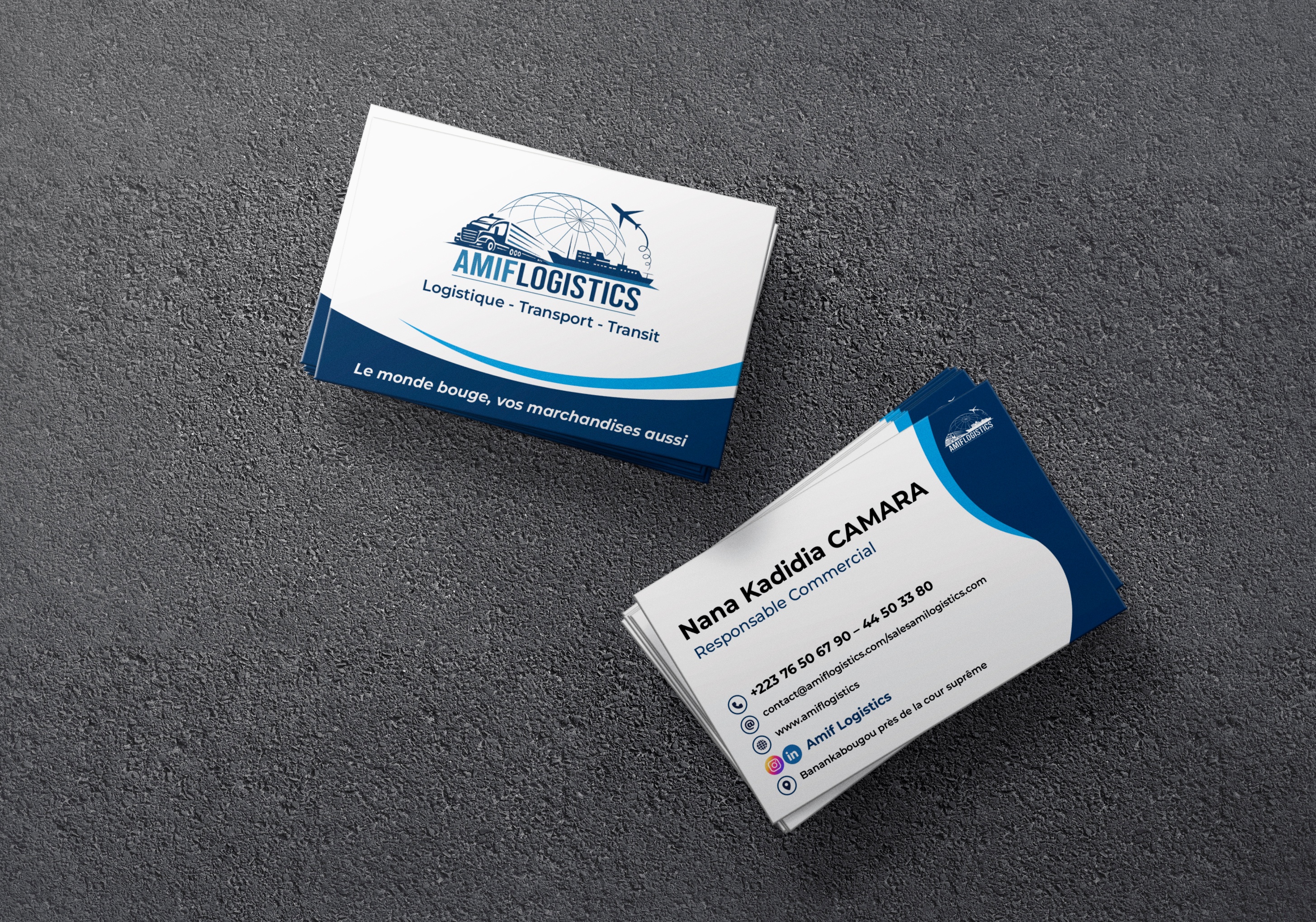 Cartes de Visite Amifi Logistics