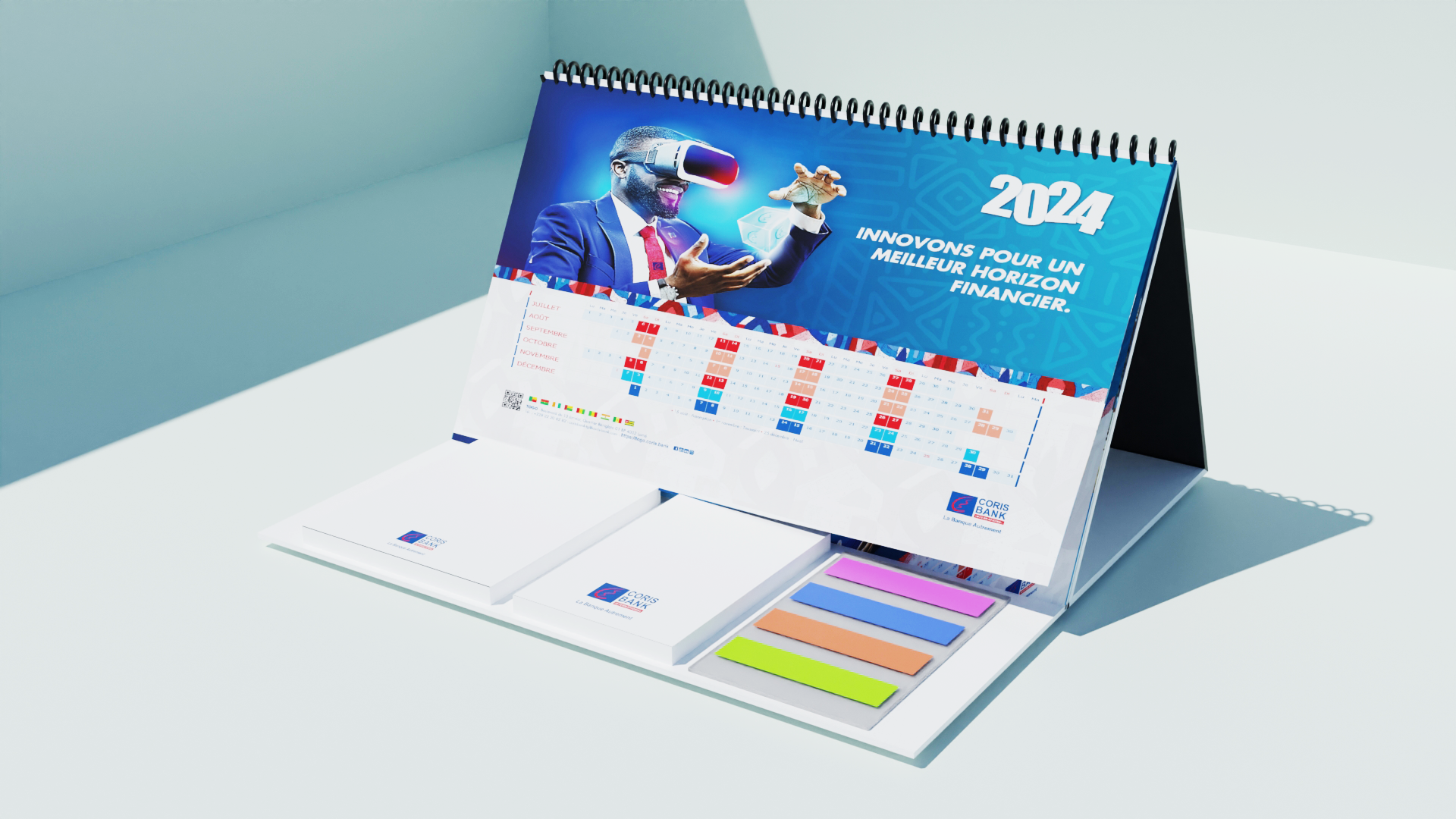 Calendrier Chevalet Coris Bank Baraka 2024