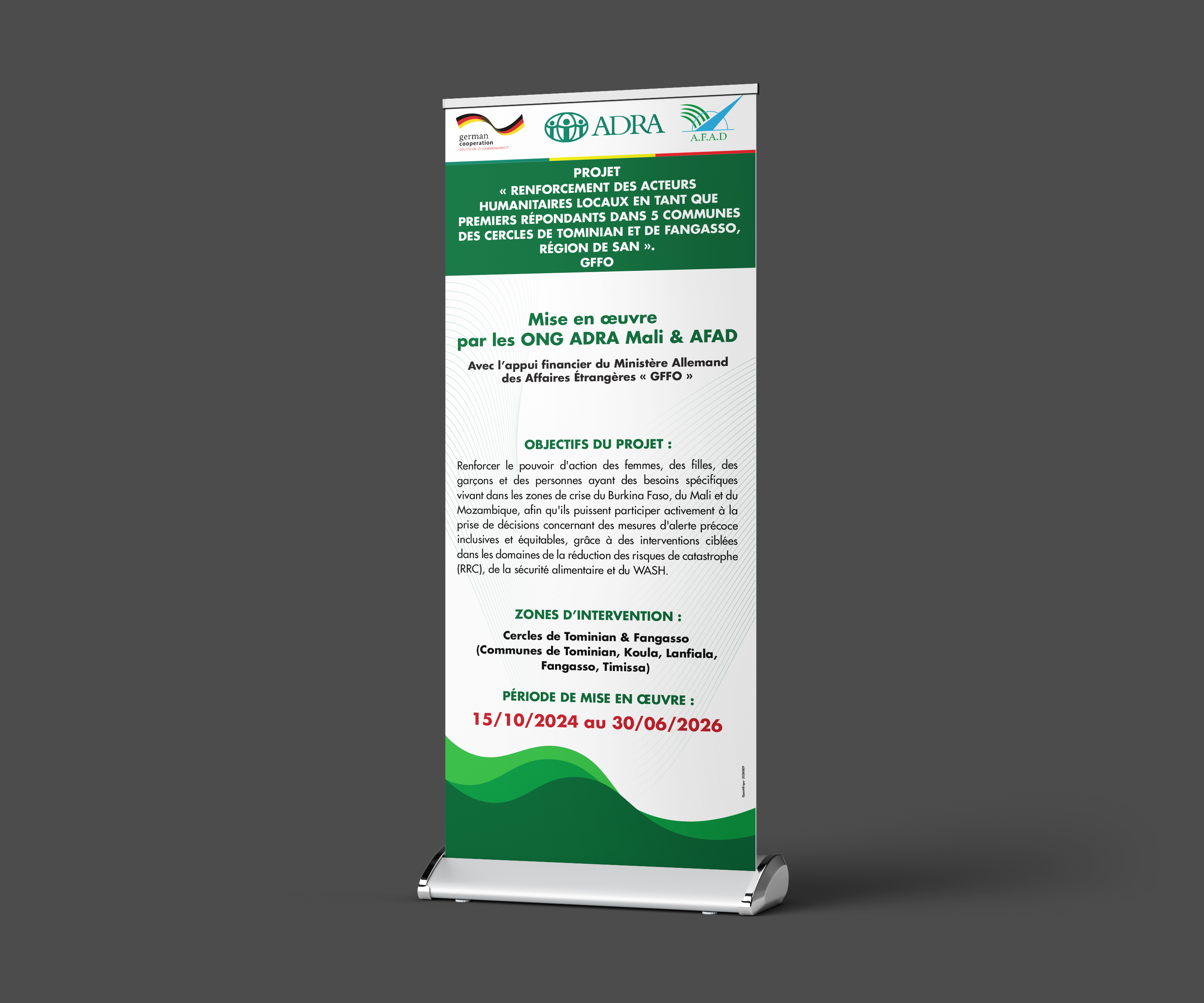 Roll-Up Banner ADRA Mali - Projet GFFO