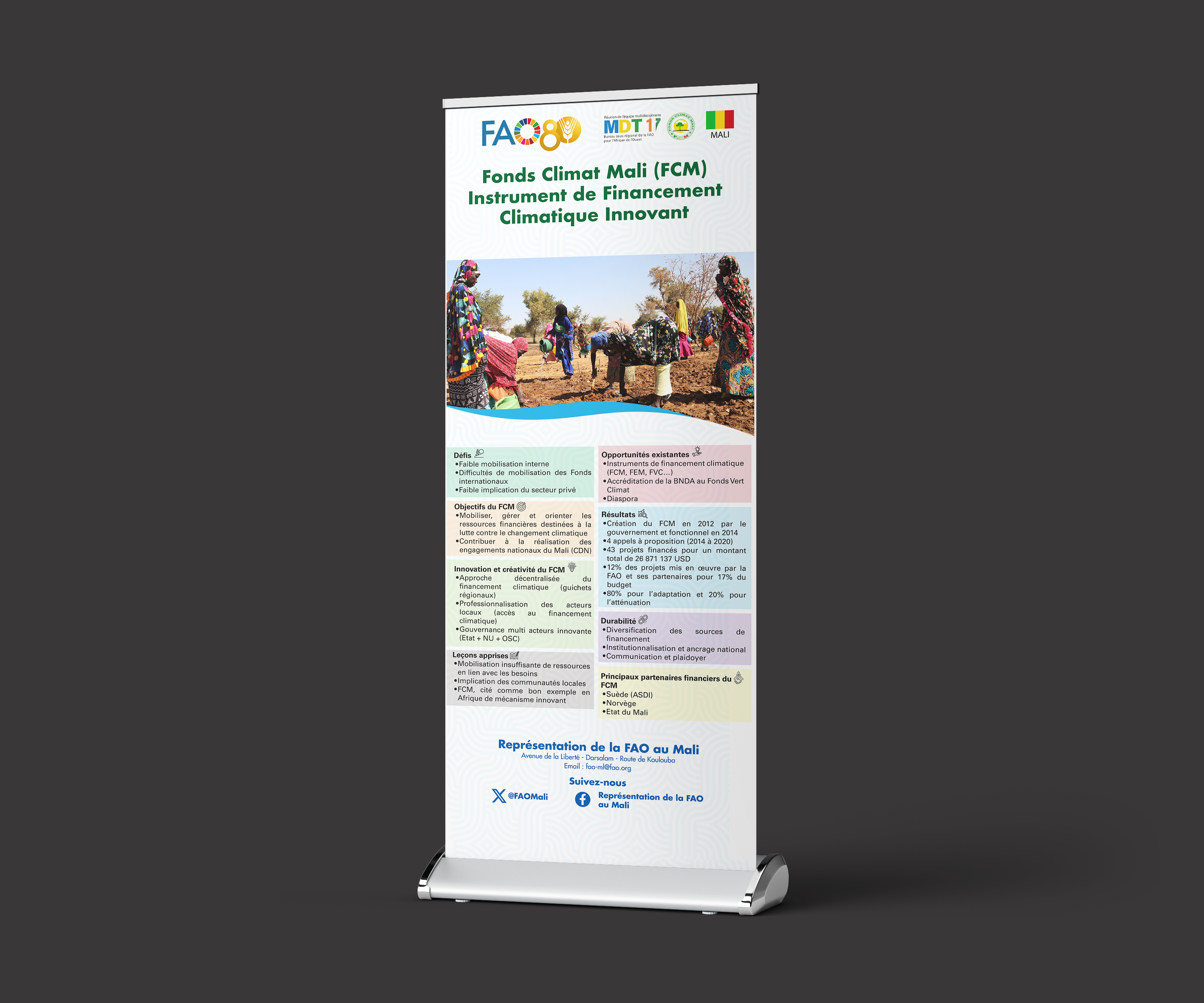 Roll-Up Banner FAO Mali - Fonds Climat