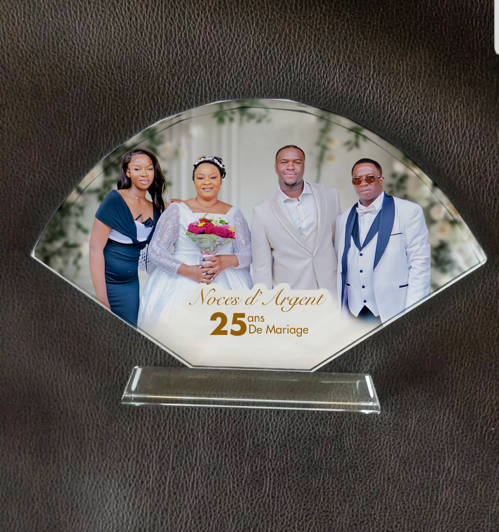 Trophée Noces d'Argent - Design Trapèze