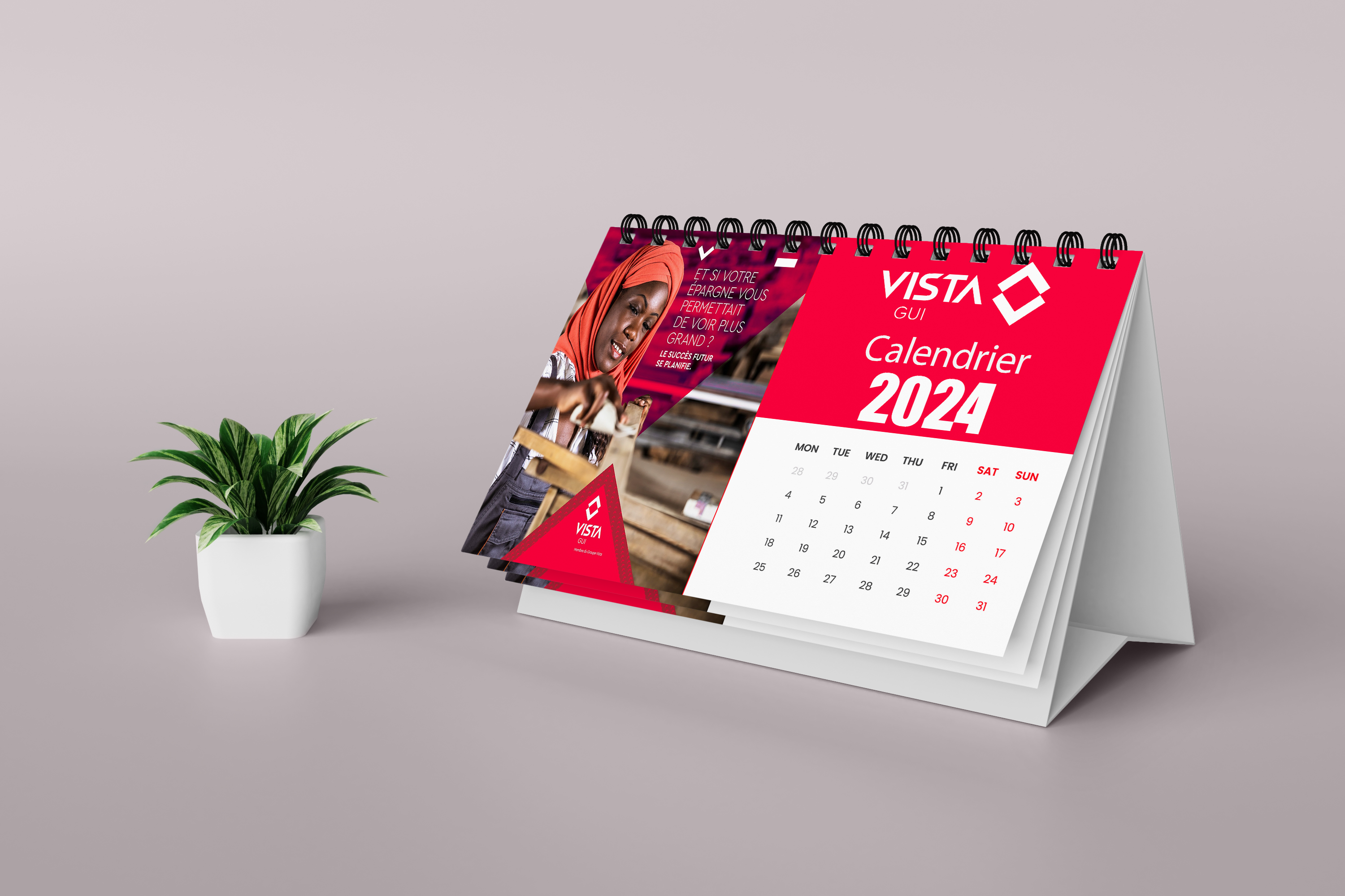 Calendrier de Bureau 2024 - Vista GUI