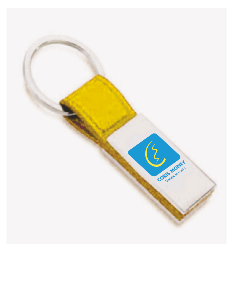 Porte-clés Coris Money - Métal Chromé