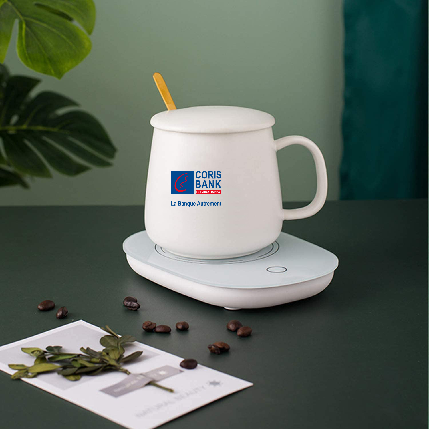 Mug avec Chauffe-tasse - Coris Bank